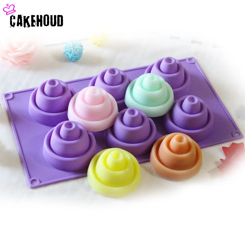 

Six Coconut Tower Silicone Soap Molds Cake Decorating Tools Bakeware Pudding Jelly Chocolate Fudge Moulds Kitchen Baking Tools