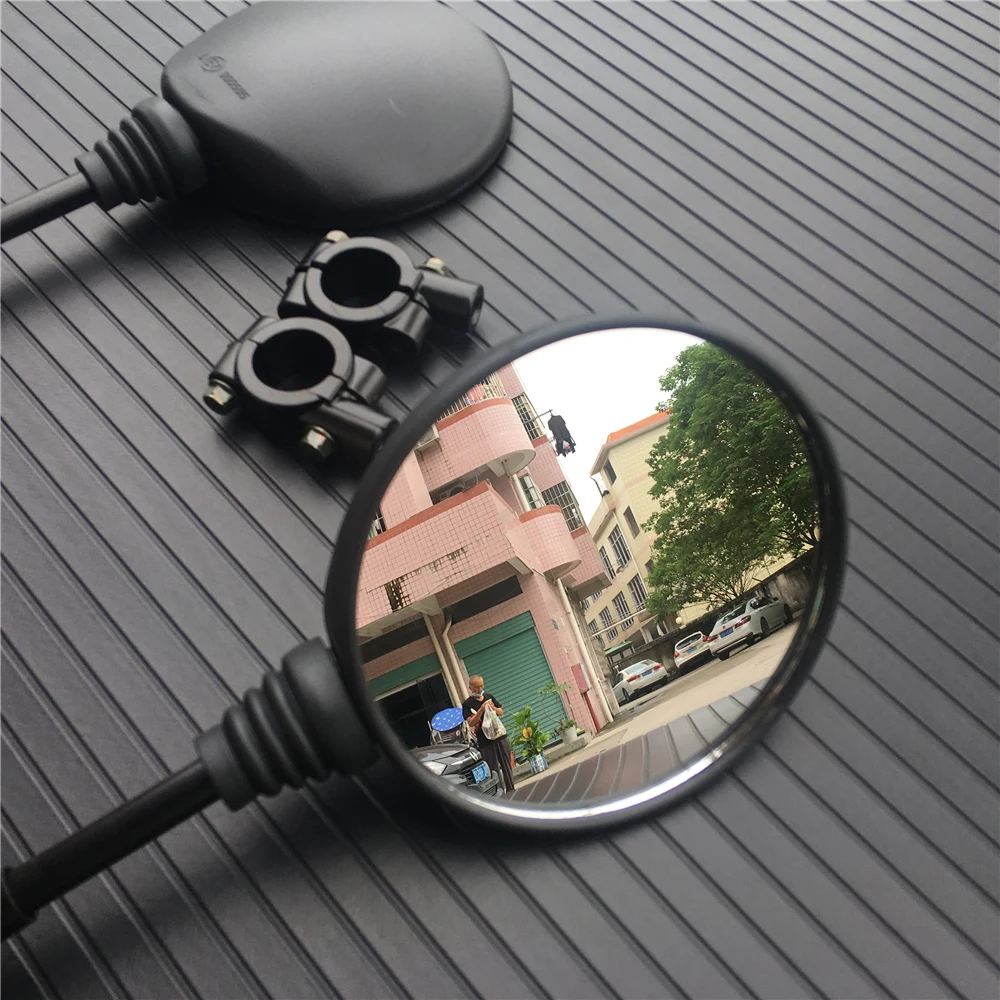 Складное круглое зеркало заднего вида для скутера 10 мм 2 шт. | Автомобили и