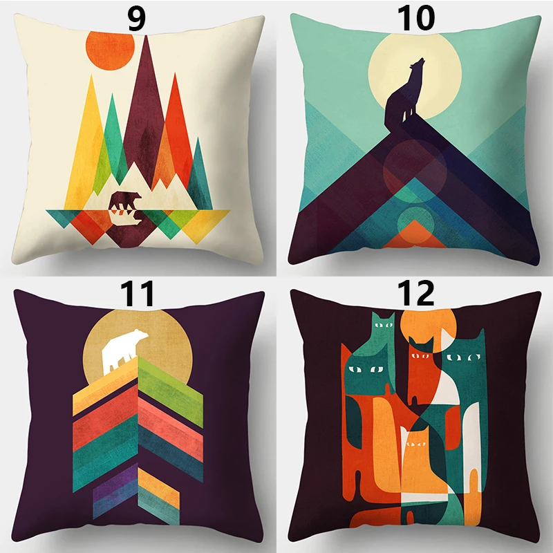 WZH Мандала калейдоскоп и SnowflakeCushion: 45 см х полиэфирная декоративная наволочка