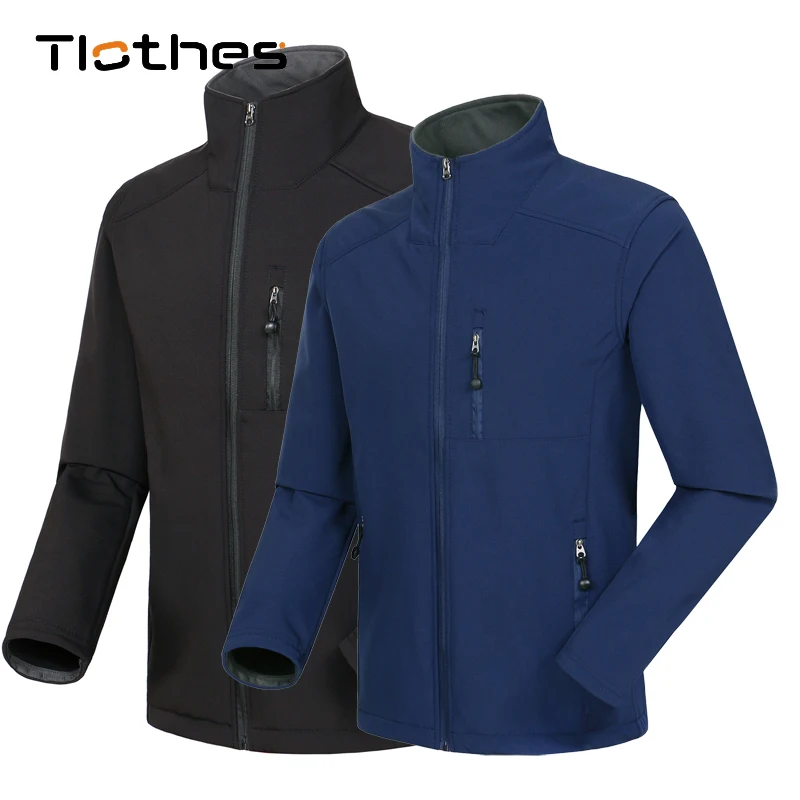 

Осень-зима мягкой оболочки куртка для мужчин, одежда для защиты от ветра, Водонепроницаемый горное пальто и куртки мужские теплые флисовые ...