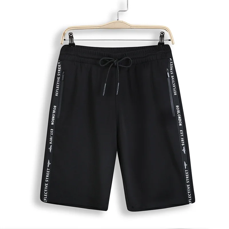 

Sports shorts men's quick-drying five-point pants men's fat and fat shorts loose and breathable thin beach pants new
