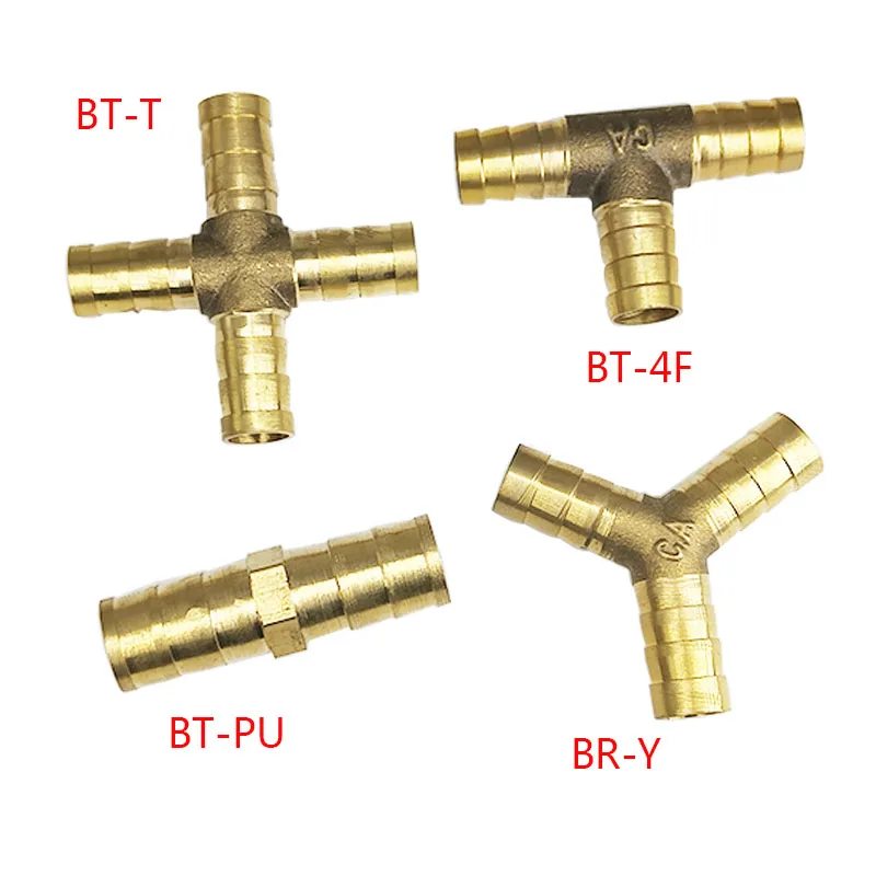 

Brass pipe barb coupler pneumatic tool joint pagoda air fuel water pipe fishbone pipe fittings 4mm6mm8mm10mm12mm16mm19mm
