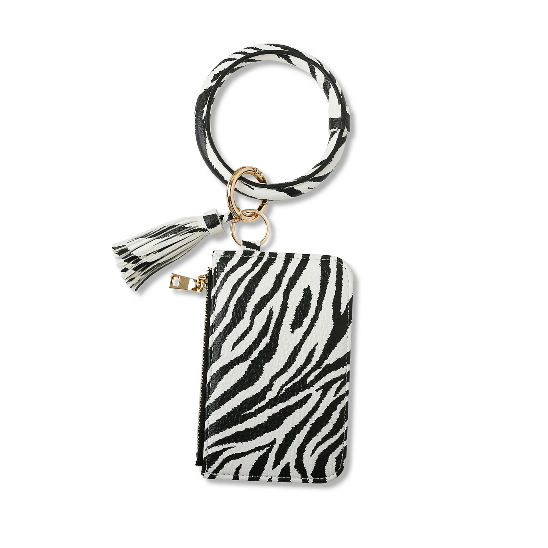 

Fashion Bracelet Wallet Keychains Animal Pattern Handbag Pendant 2020 Lady's New Creative Wallet Key Ring