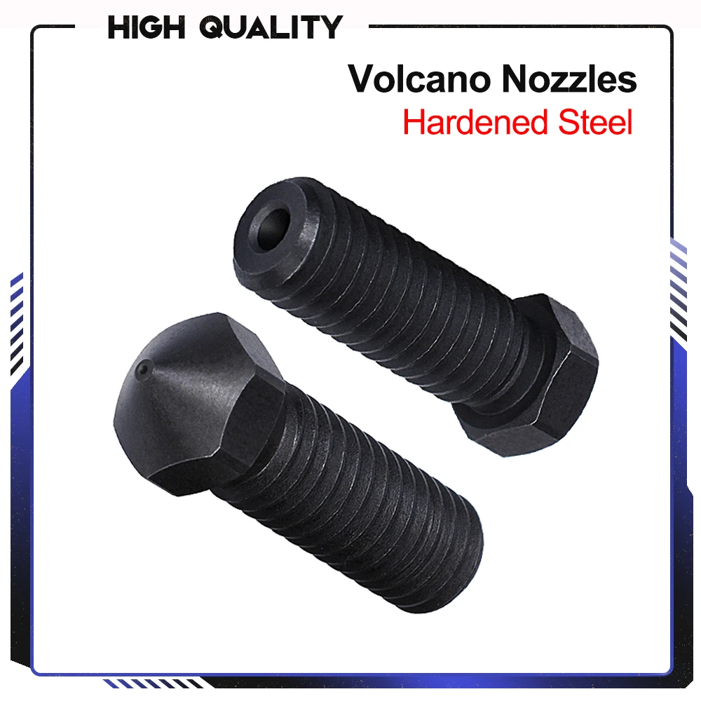 Высококачественная закаленная сталь сопло вулкана M6 детали для 3D принтера PEI PEEK