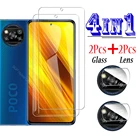 Защитная пленка для экрана Xiaomi Mi Poco X3 Pro X 3 NFC 3pro Pocox3 X3 nfc, 4 в 1