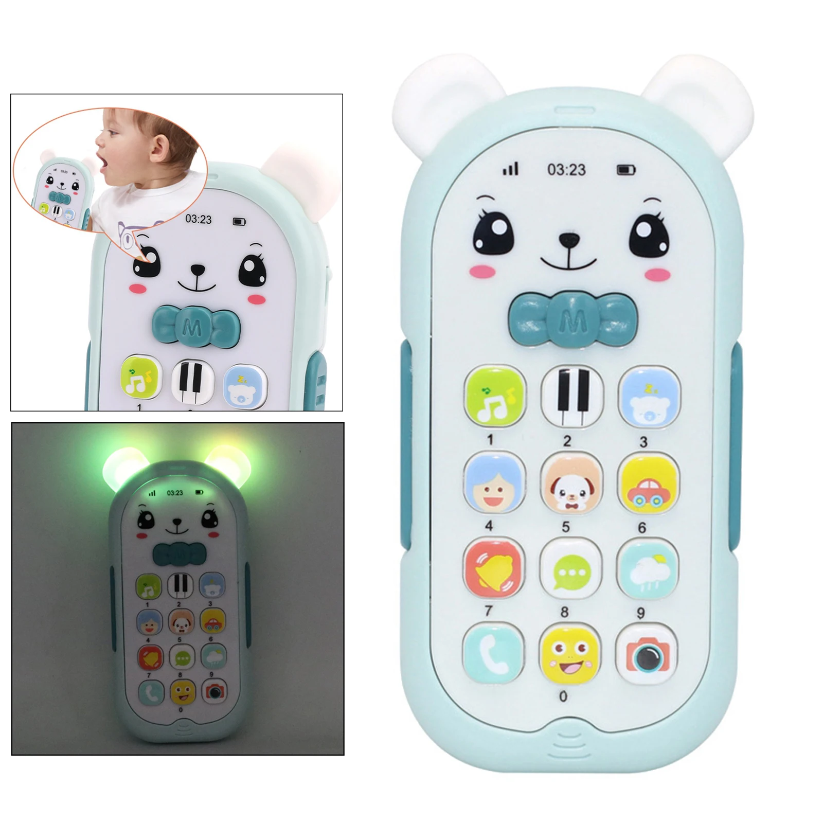 

Baby Phone Toy Mobile Telephone Early Educational Learning Machine Kids Gifts Telephone Music Sound Machine Electronic Baby Toy