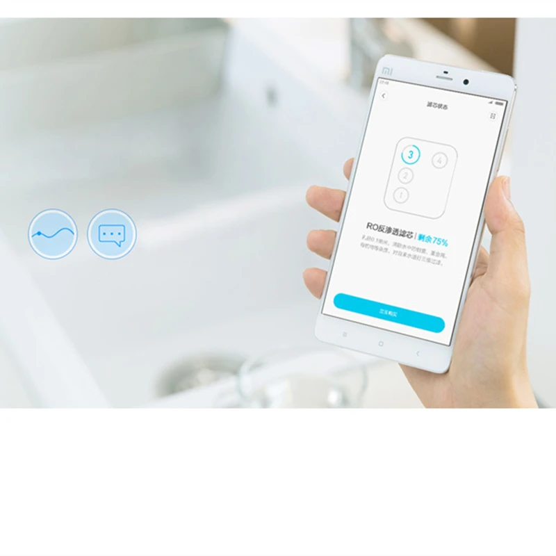Оригинальный очиститель воды Xiaomi Mi Мембрана обратного осмоса № 3 пульт
