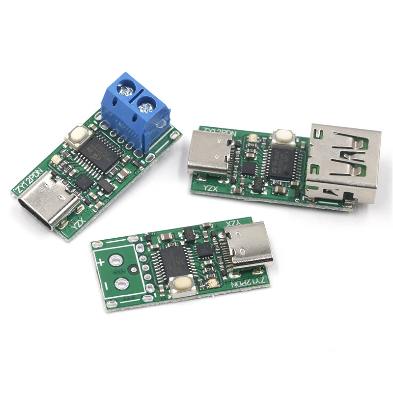 Type-C USB-C PD2.0 PD3.0 to DC Spoof Scam Быстрая зарядка триггер опрос-детектор USB-PD блокнот Модуль