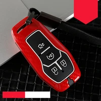 2020 zinc alloy silicone car key case cover for for ford mondeo mustang edge explorer f150 key shell fob bag auto accessories