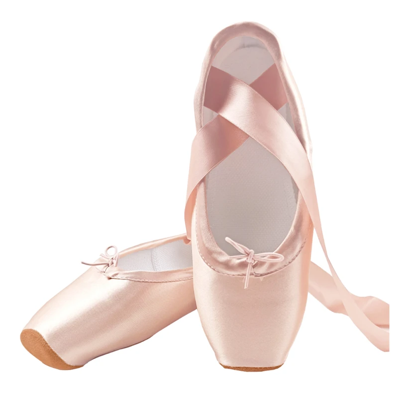 2021 Sales Satin Ballet Pointe Shoes Professional Girls Ladies Ballerina Dance Shoes With Ribbons