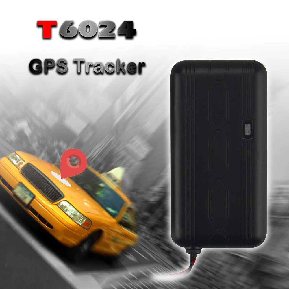T6024 GPS трекер в реальном времени для автомобиля встроенный вибродатчик с защитой