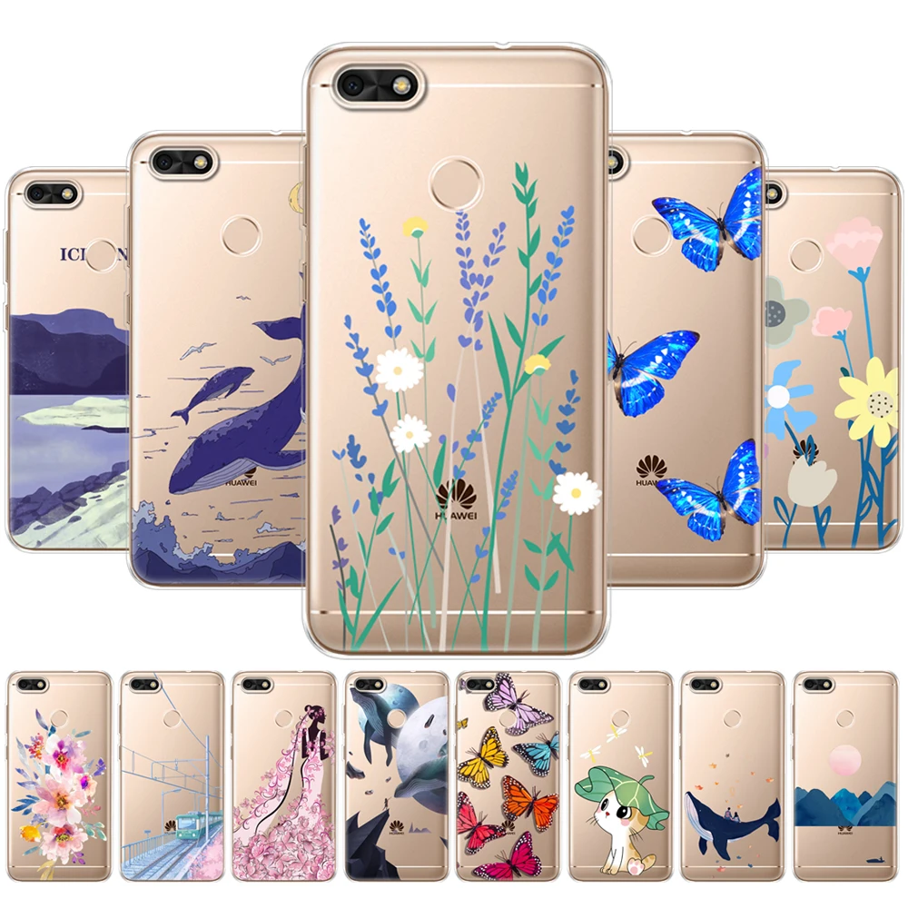 For Huawei P9 Lite Mini Case For Huawei Nova lite 2017 SLA-L22 Phone Back Cover For Huawei Y6 Pro 2017 Case Soft Silicon TPU