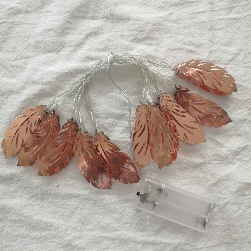 3 м 20LED гирлянда с перьями Рождественская медная проволока Сказочная лампа