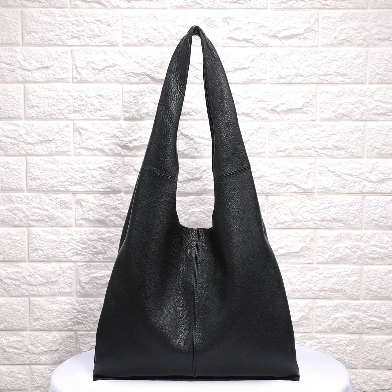 

Designer Genuine Leather Tote Bag Women Big Handbag Vintage Casual Leather Shopping Bag Leisure Tote Bags Large Handbags
