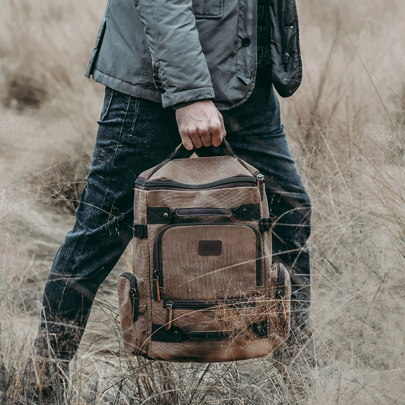 

Men Rustic Backpack Multi-functional Laptop Backpack Outdoor Adventure Rucksacks for Riding and Mountaineering Dropshipping