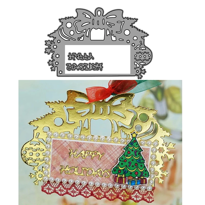 CH 2021 Новое поступление Подарочная форма праздничный бант бирка штампы сшитый