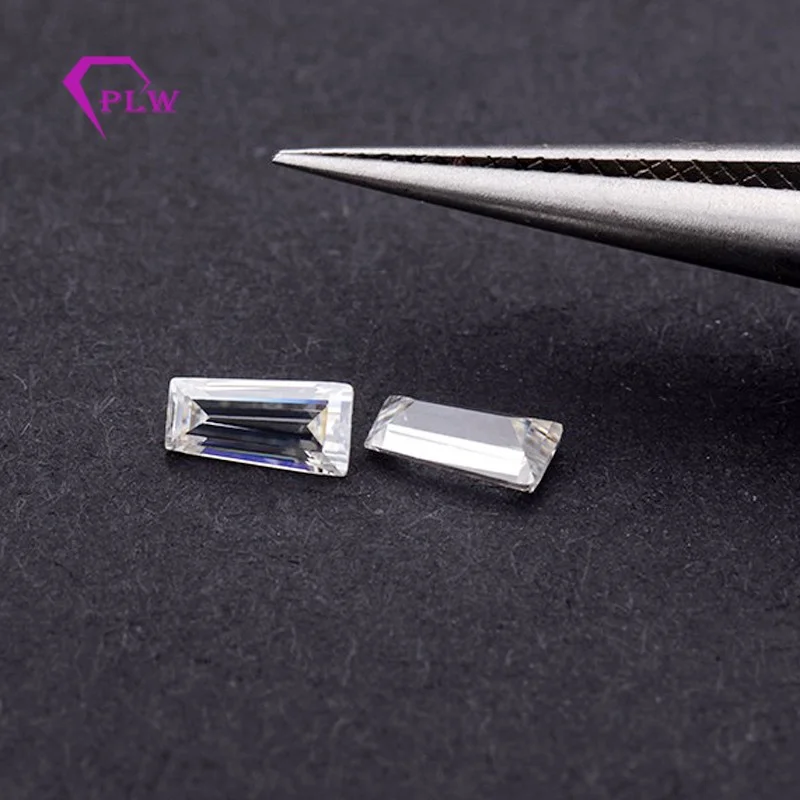 D Цвет 1 шт. 4 карата 8*10 мм лучистой огранки и 2 5x4x2 0.4ct коническая огранка Муассанит