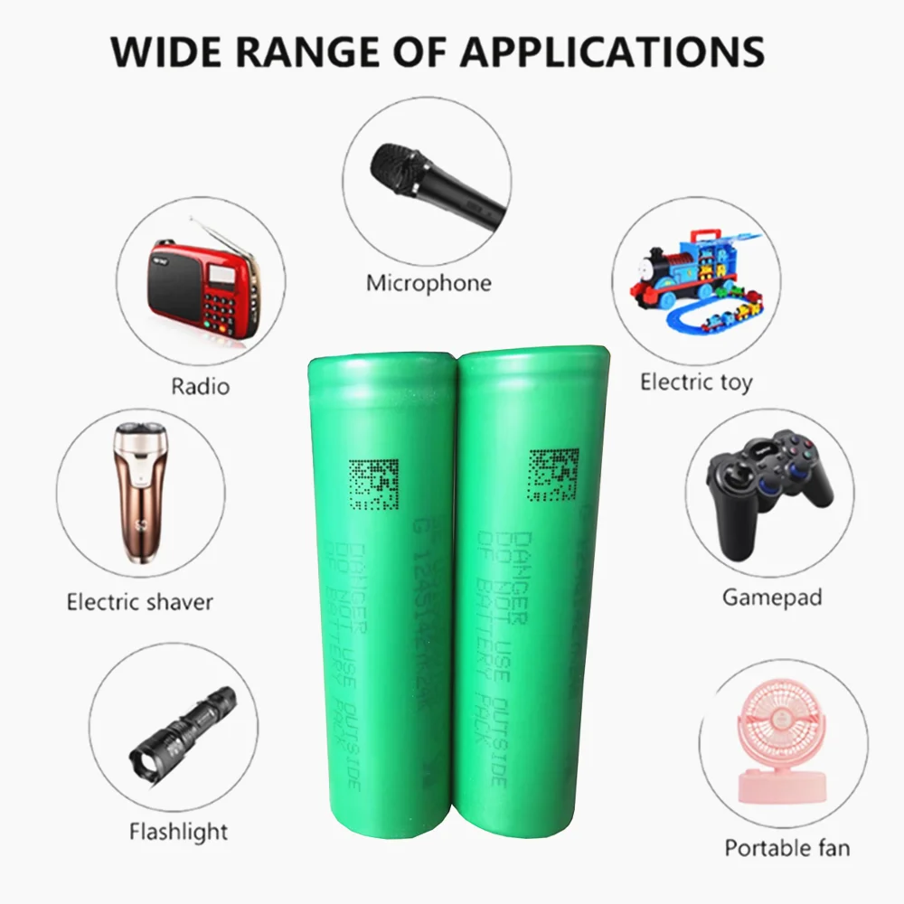 

18650 Battery 3.7V Rechargeable lithium Battery 18650 VTC5 2600mAh 3.7V lithium-ion VTC5 18650 Battery Replacement Batteries