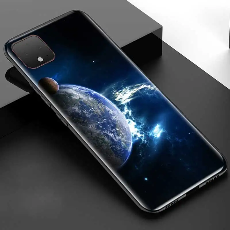

Luxury Planet Phone Case for Google Pixel 4 XL 4A 5G Pixel 5 Luxury Soft Silicone Fundas Black Cover Coque Shell Capa Cell Bag