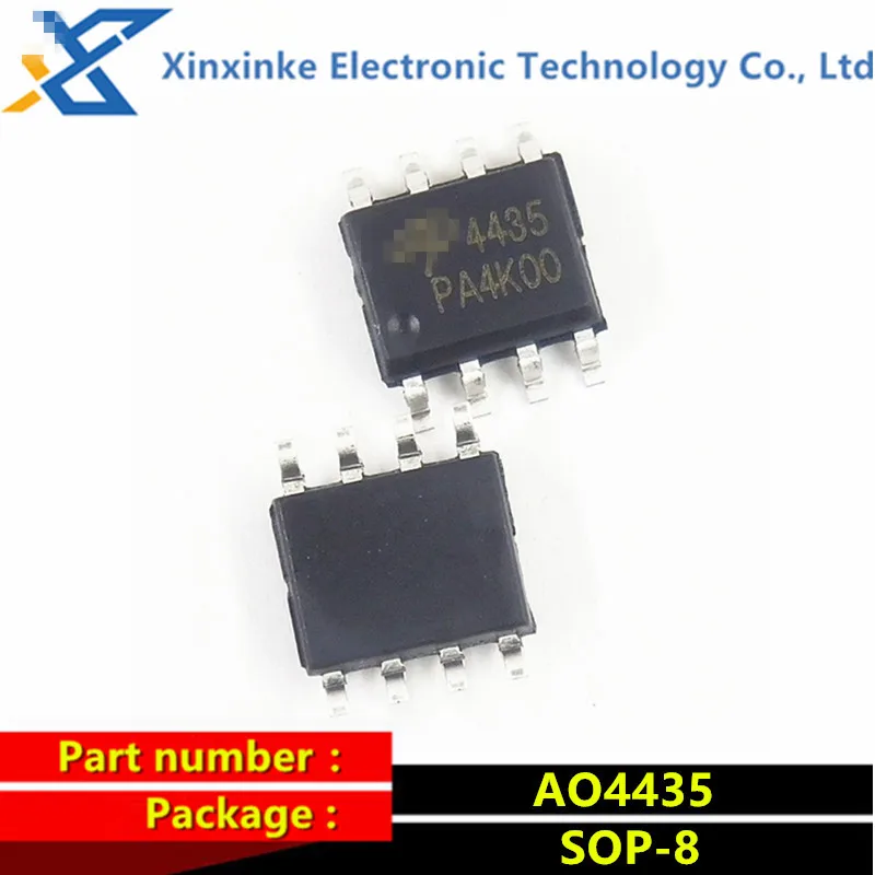

10PCS AO4435 SOP-8 P-channel -30V/-10.5A SMD MOSFET