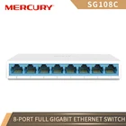 MERCURY Mini SG108C Gigabit Ethernet 8 Порты и разъёмы RJ45 101001000 Мбит сетевой коммутатор настольный коммутатор