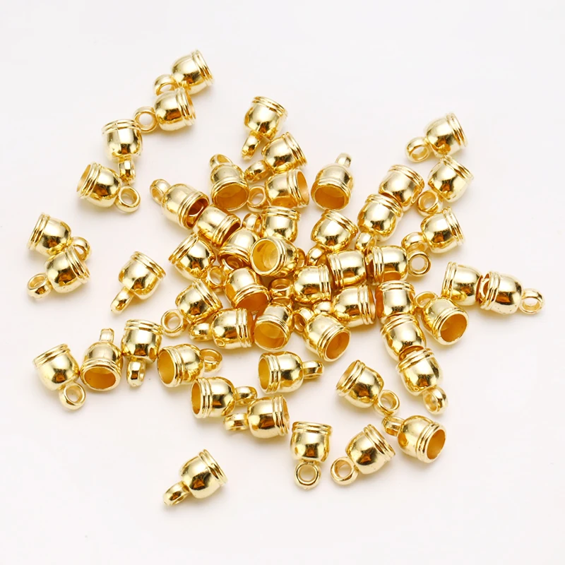 Концевые наконечники для ожерелья шапочки с кисточками бусины Концевики