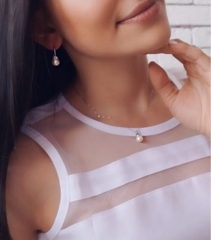 

Fashion Romantic 925 Sterling Silver Natural Freshwater Pearls Gemstone Drop Dangle Hook Earrings Fine Jewelry Wholesale