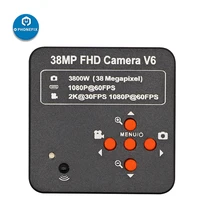 hd 1080p 60fps microscope camera 2k 3800w 38mp hdmi usb industrial electronic digital video camera c mount lens for pcb repair