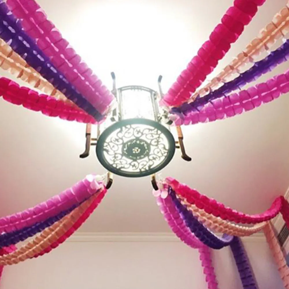 2 шт. 3 6 м красивый четыре листа бумажные гирлянды в форме клевера на свадьбу