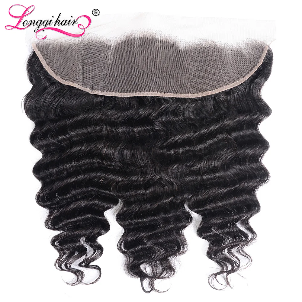 Свободная глубокая волна 3 пряди с фронтальной Remy бразильские человеческие