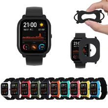 Чехол-накладка силиконовая рамка Защитная Для Xiaomi Huami Amazfit GTS Watch умные часы аксессуары на замену