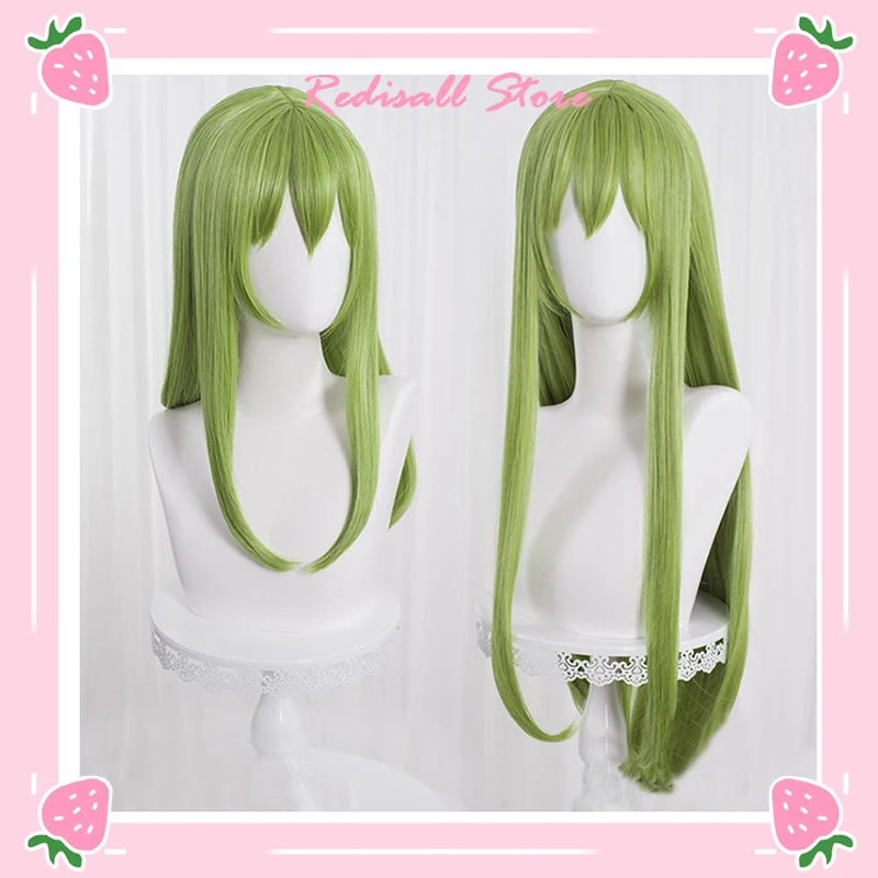 Fate/Grand Order Enkidu Wig Cosplay Code Geass C.C. Green 80cm Long Synthetic Hair Heat Resistant Adult Halloween Role Play