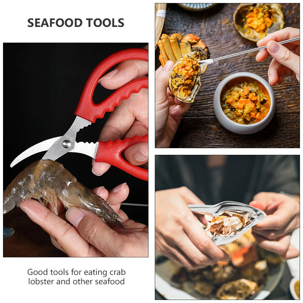 

1 Set 8pcs Seafood Tools Crab Eating Tools Kitchen Gadgets (Assorted Color)