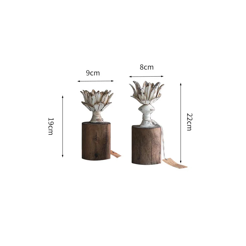 

American Rural Retro home stay Restaurant Desktop creative metal birdcage Candlestick European iron Wedding home Antique decor