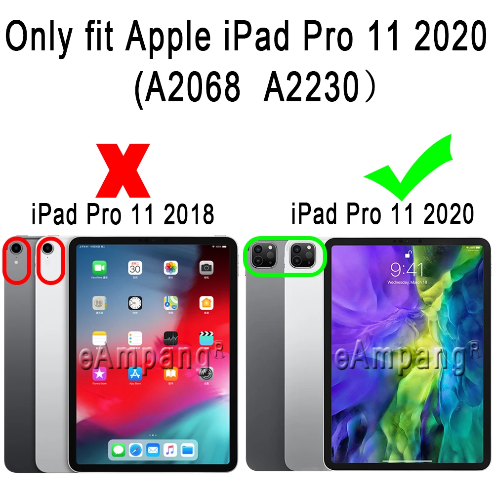 

Shockproof Case for iPad Pro 11 2nd Generation Case Tire Pattern Silicone Stand Cover for Apple iPad Pro 11 2020 A2068 A2230