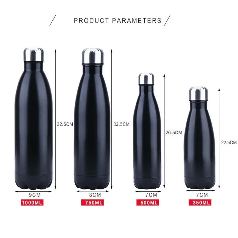 

Double-Wall Insulated Vacuum Flask Stainless Steel Bottle For Water Bottles Thermos Gym Sports Shaker