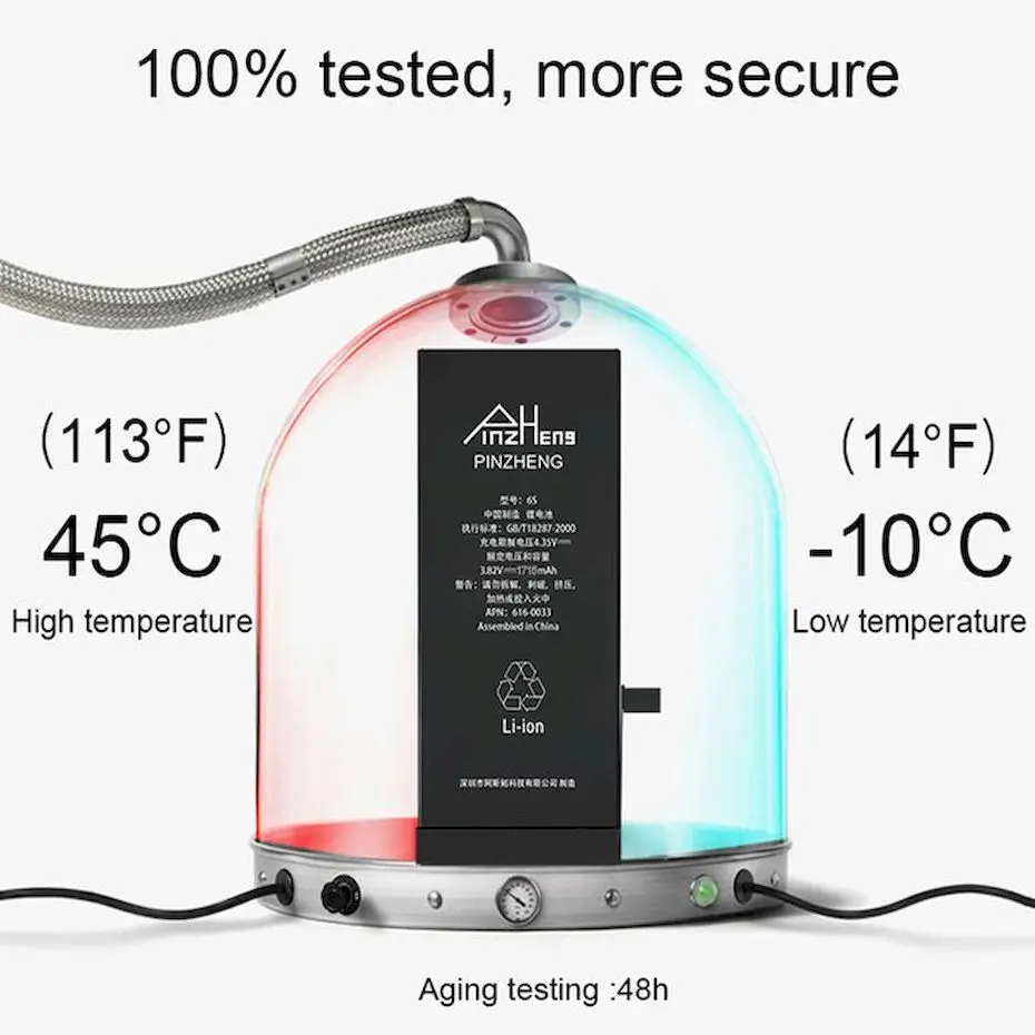PINZHENG аккумулятор для телефона для iPhone 6S 6 7 8 5S батарея реальная емкость сменная батарея с ремонтным набором инструментов