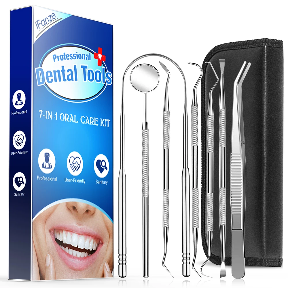 Чистка зубных протезов инструменты iFanze 7 шт. гигиенический комплект для полости