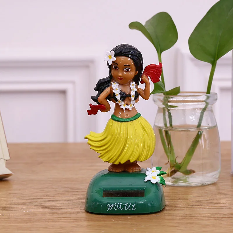 1 шт мультфильм Мода Солнечная энергия качели Гавайские девушки ремесла игрушки