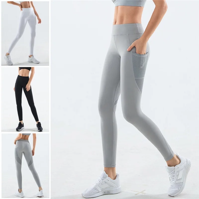 Бесшовные леггинсы женские штаны спортивные колготки для фитнеса с высокой