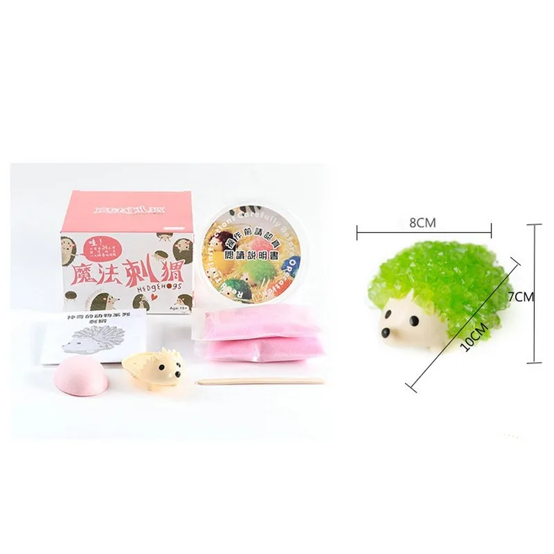 

DIY Observed Growing Wish Grow Crystals Magic Hedgehog Kids Kit Magical Chemistry Experiment Educational Toys For Children Gift