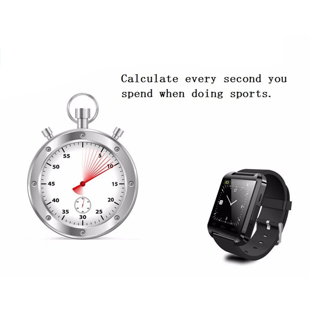 Умные часы Reloj Inteligente U8 портативные смарт с Bluetooth шагомером будильником для Android и