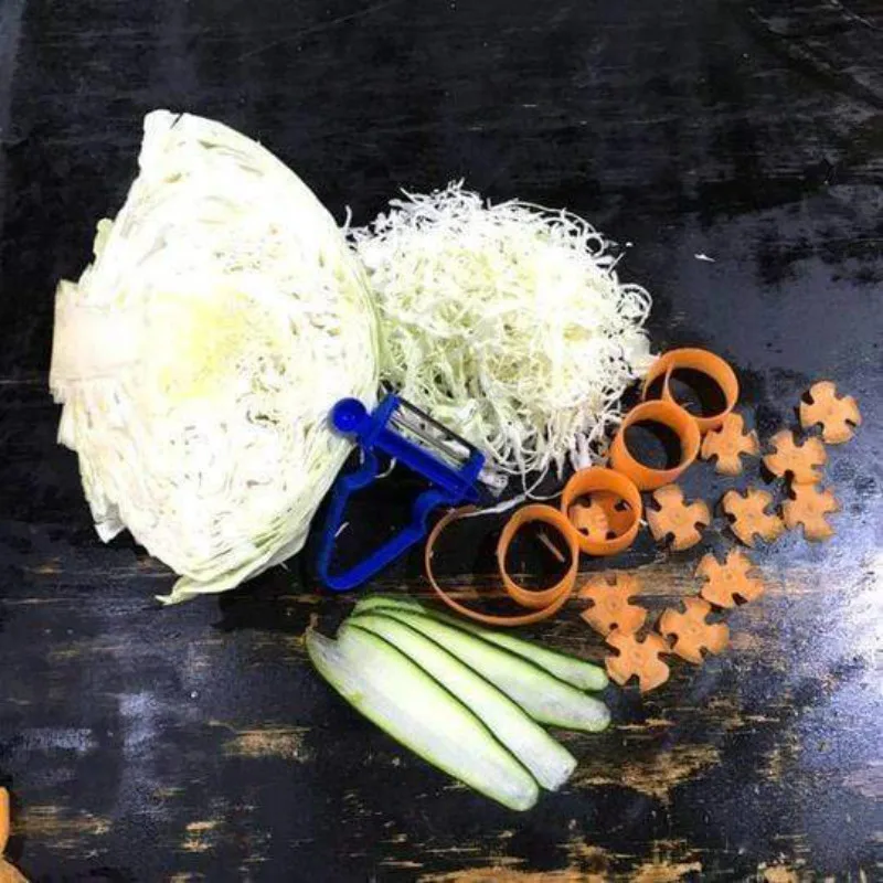 Супер костюм из трех предметов очистки фруктов и овощей Slicer измельчитель нож для
