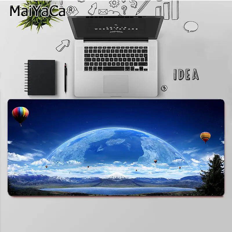 

MaiYaCa Top Quality Planet Series Natural Rubber Gaming mousepad Desk Mat Free Shipping Large Mouse Pad Keyboards Mat