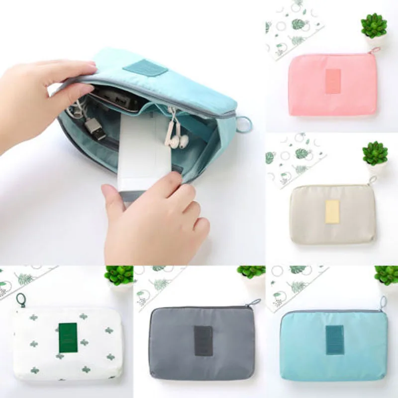 Портативная сумка для хранения кабелей электронный органайзер USB накопителей