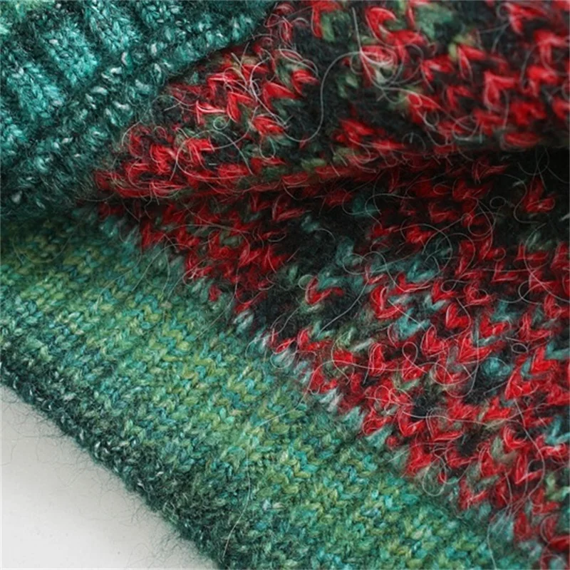 

ZXQJ Women 2020 Fashion Jacquard Cropped Knitted Cardigan Sweater Vintage Square Collar Button-up Female Outerwear Chic Tops