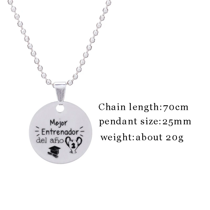 Новинка 2021 ожерелье из нержавеющей стали с гравировкой для женщин и мужчин