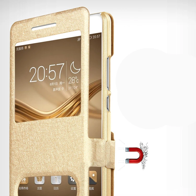 Ультра окна и откидной крышкой с функцией подставки чехлы для Huawei Honor 6X 6A 7X9 7c 7A