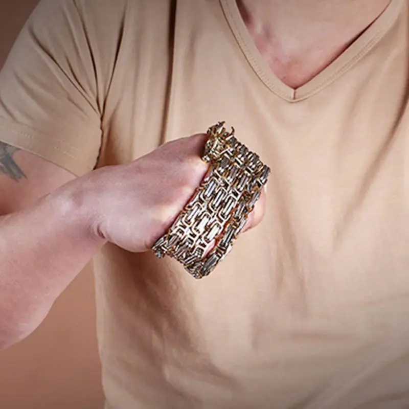 Браслет из нержавеющей стали для самообороны браслет с металлическим плетением