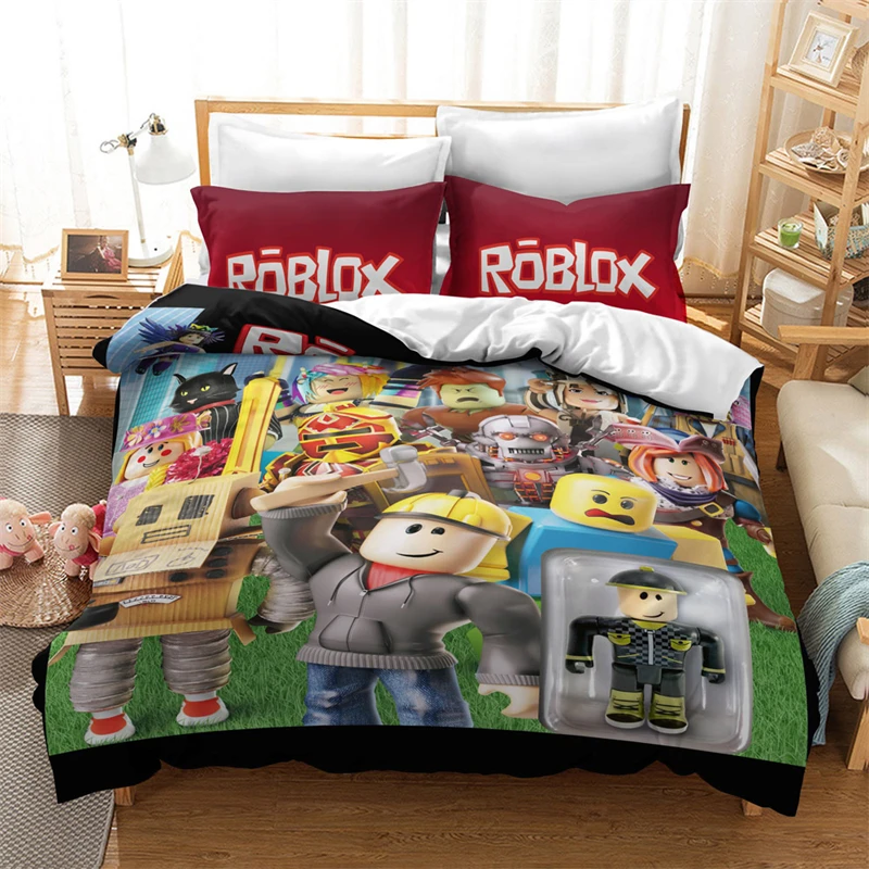 Комплект постельного белья Robloxs с 3d рисунком из мультфильма сделай сам набор